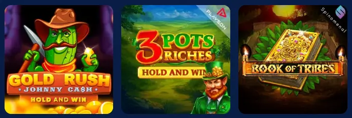 Schermafbeelding 3 van de spellenlobby van CarloSpin Casino